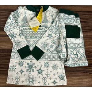 NWT Toddler Hearth & Hand Green Good Tidings Sleepwear Set - 18 Months